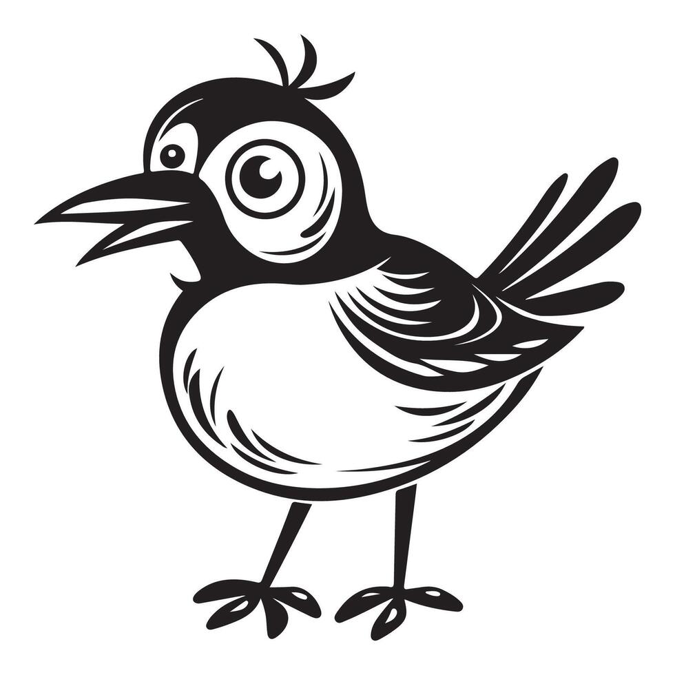 Feathered Emblem Bird Mascot Logo Design vector