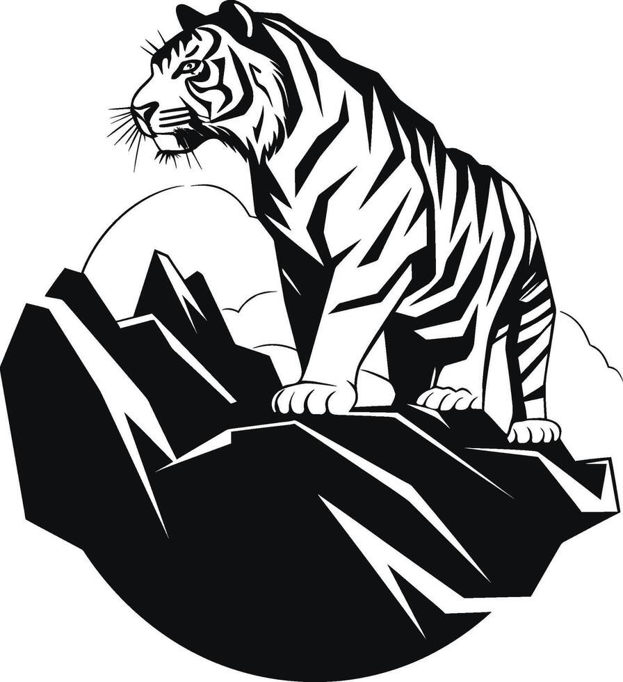 Tiger icon logo vector