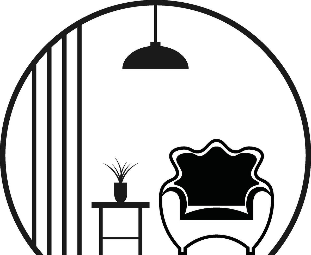 Furniture icon logo vector