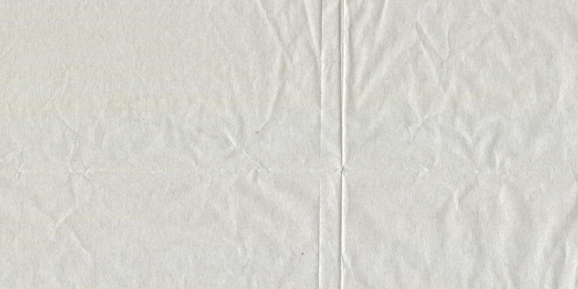 High-resolution Background Crumpled White Paper Texture with Creases and Wrinkles photo