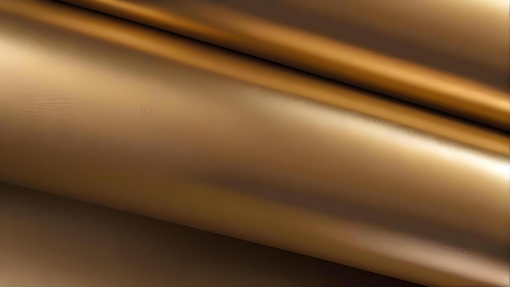 Stacked rolls of shiny gold wrapping paper photo