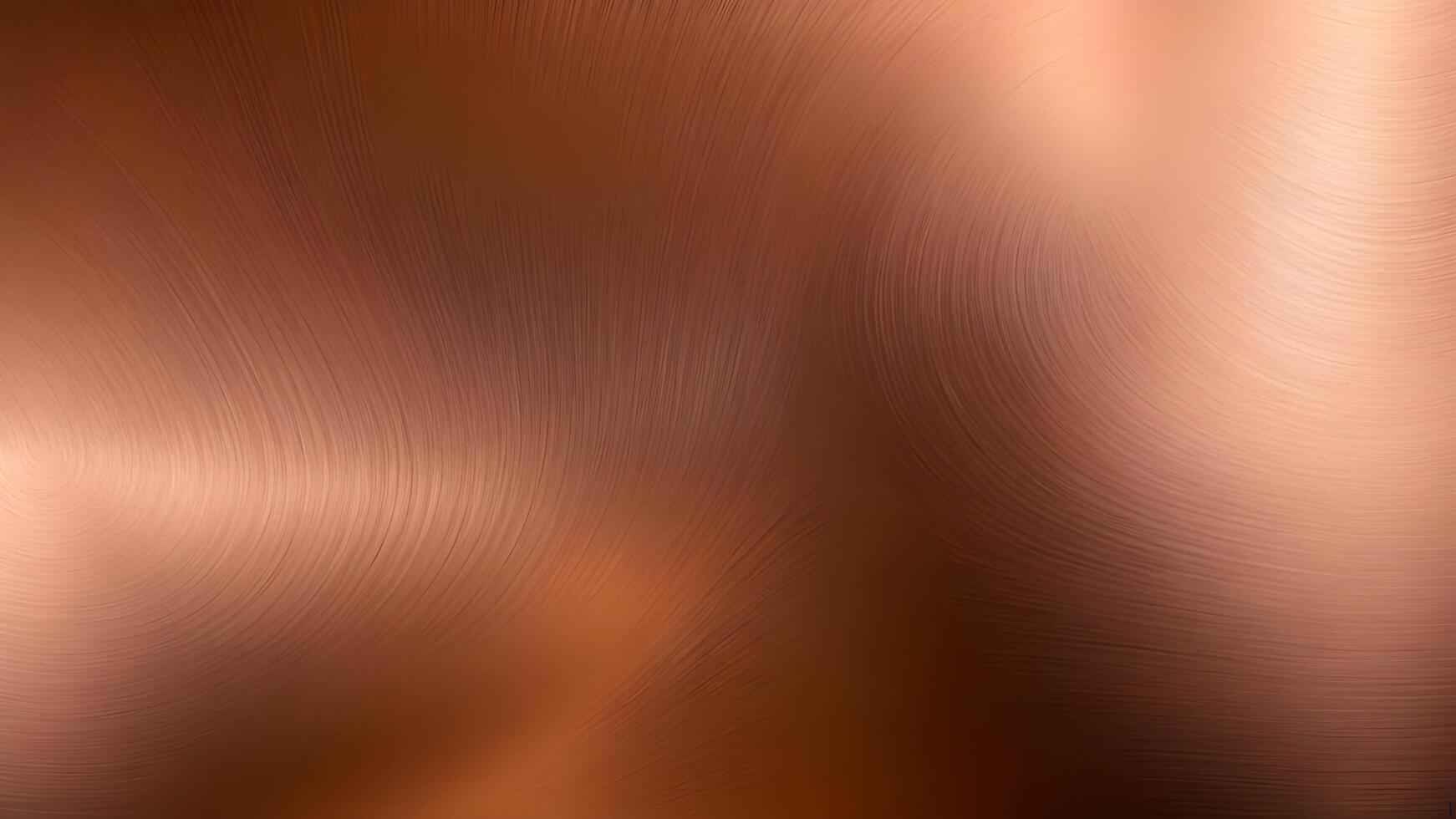 Smooth copper surface close Up rich reddish brown hue photo