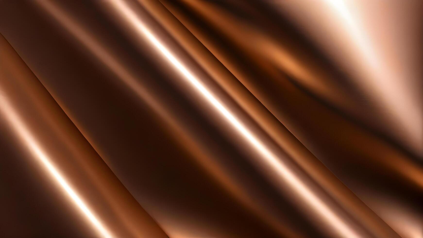 Close-Up of wrinkled copper foil with warm lighting photo