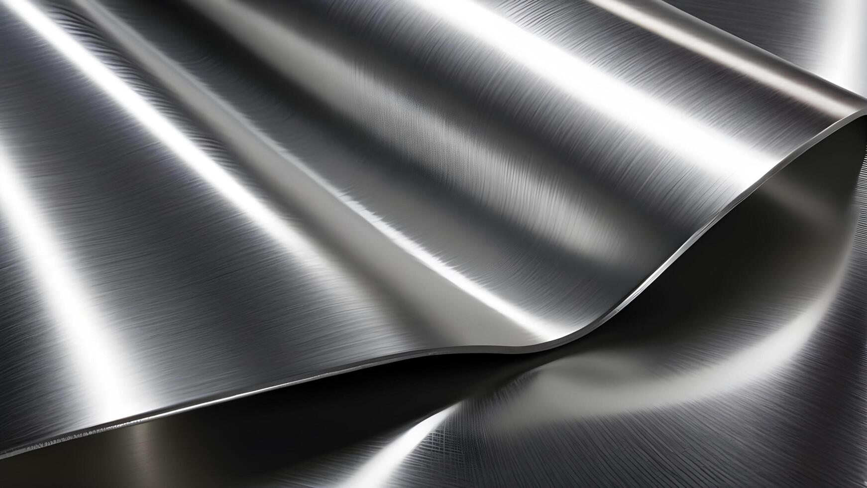 Close-Up of shiny aluminum metal sheet photo