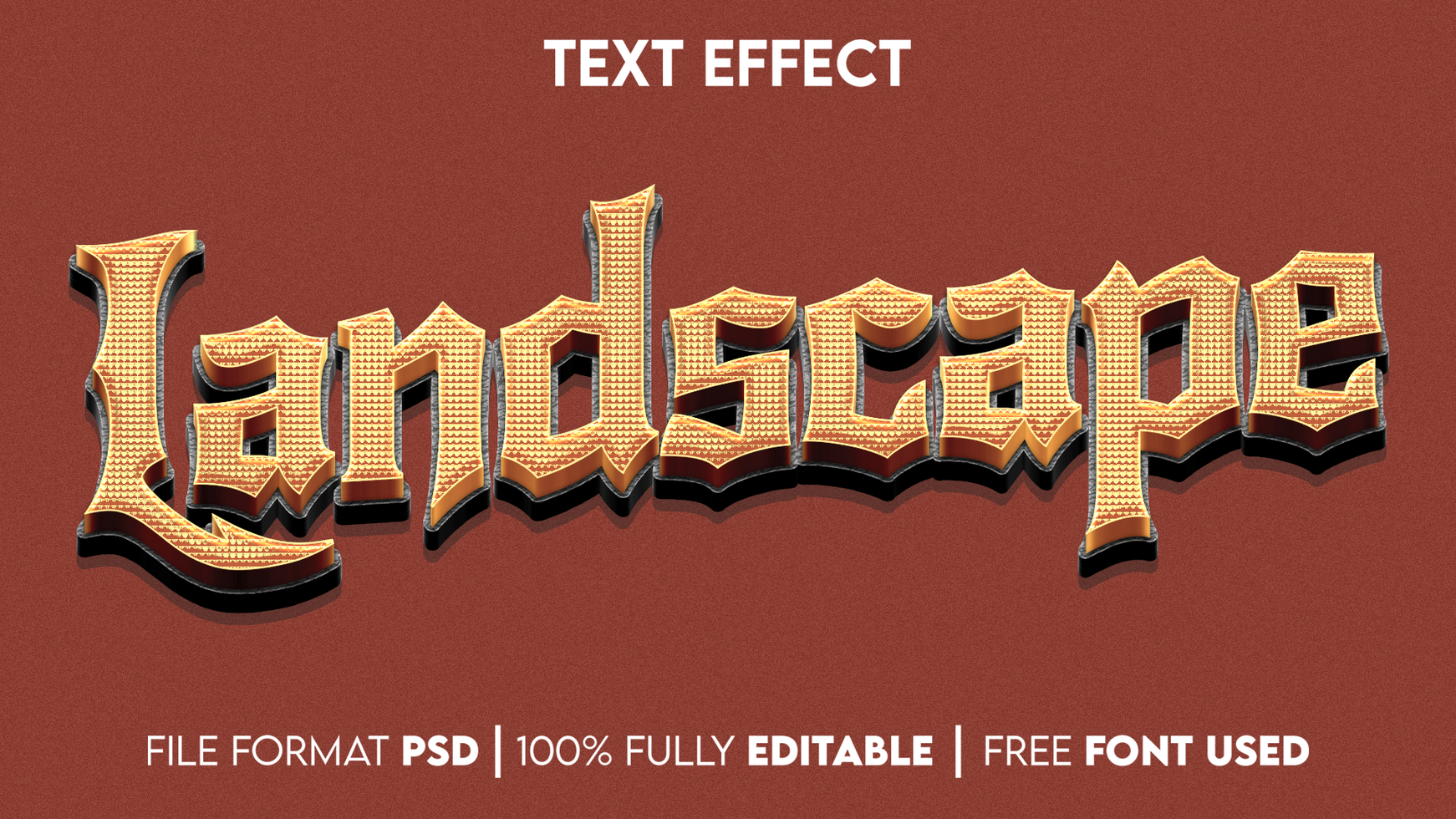 Editable Text Effect psd