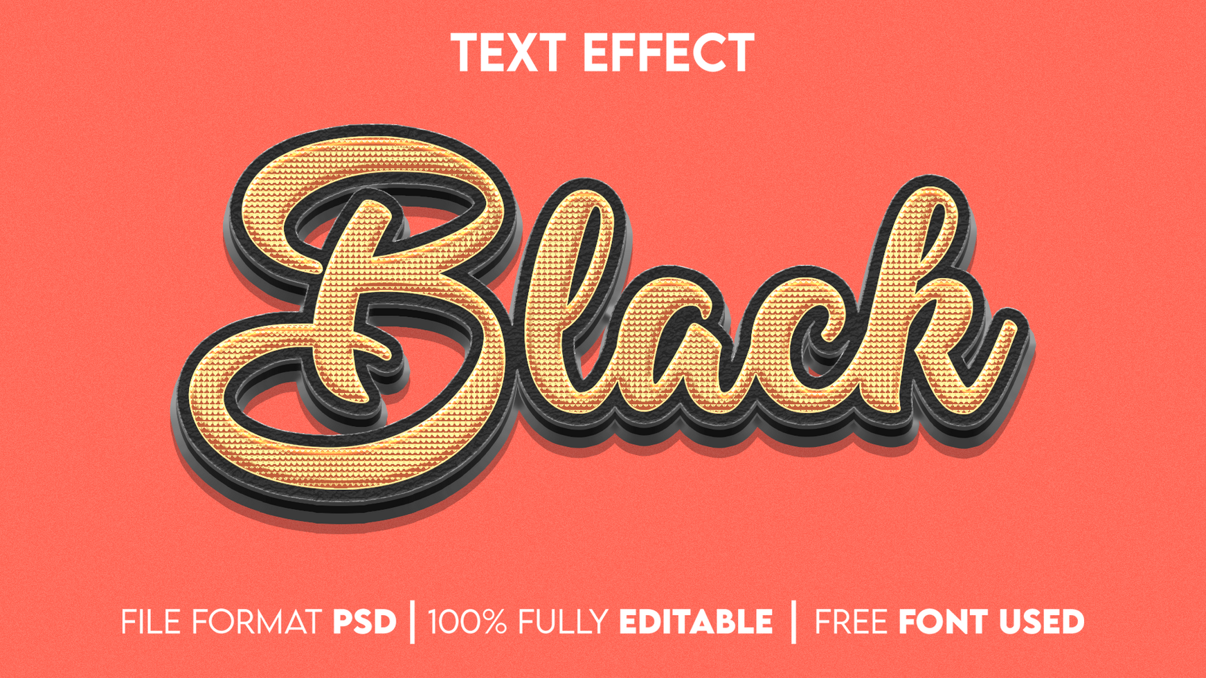 Editable Text Effect psd