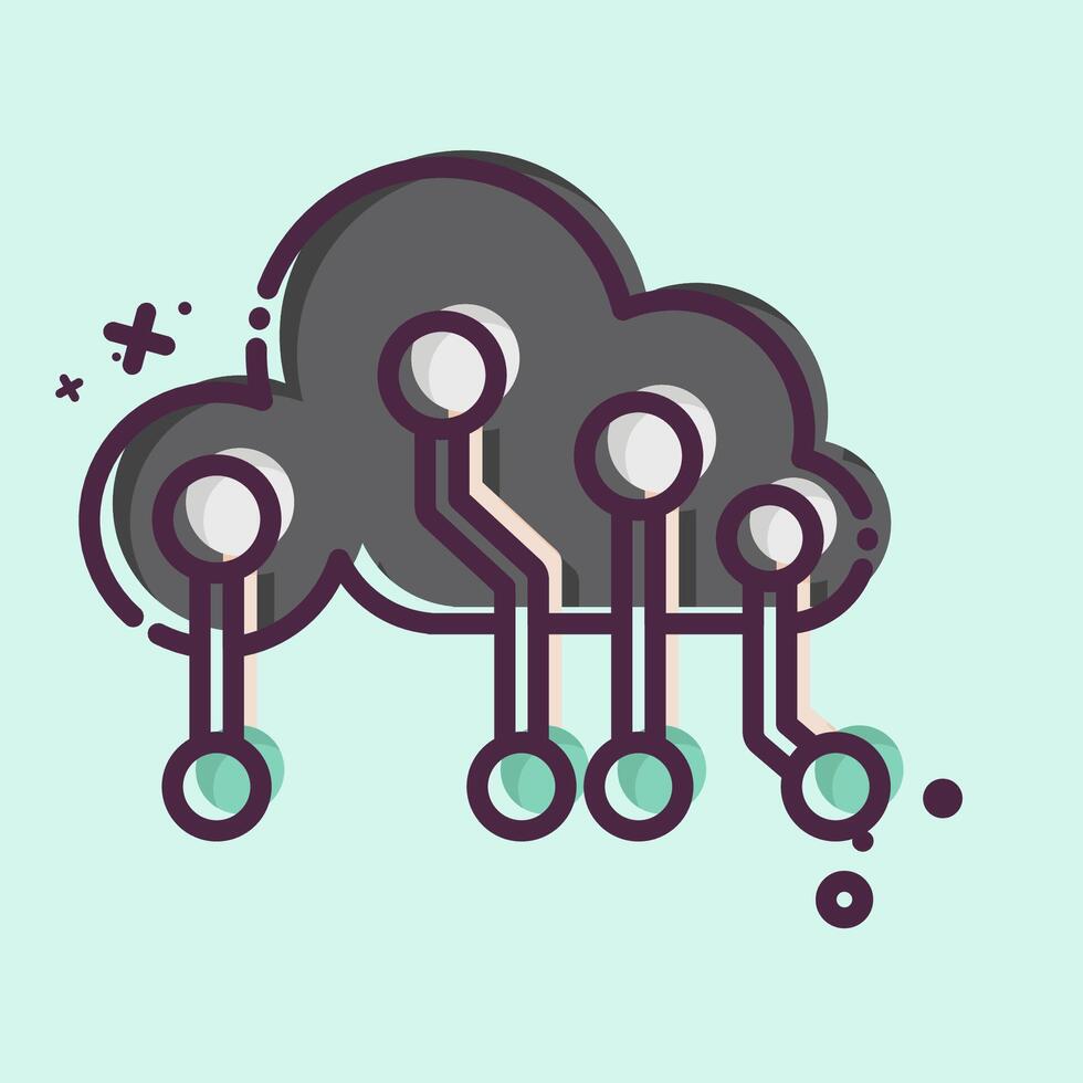 Icon Sevice. related to Social Network symbol. MBE style. simple design illustration vector