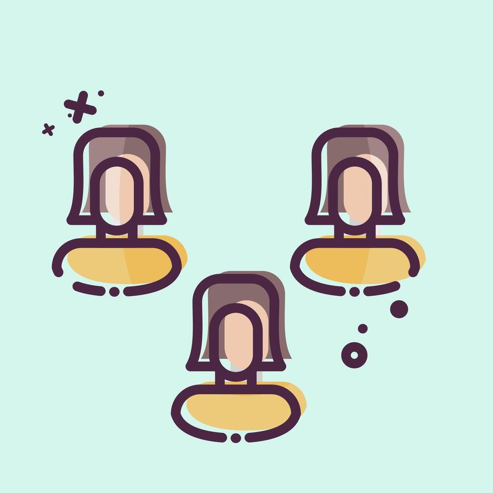 Icon Poll. related to Social Network symbol. MBE style. simple design illustration vector