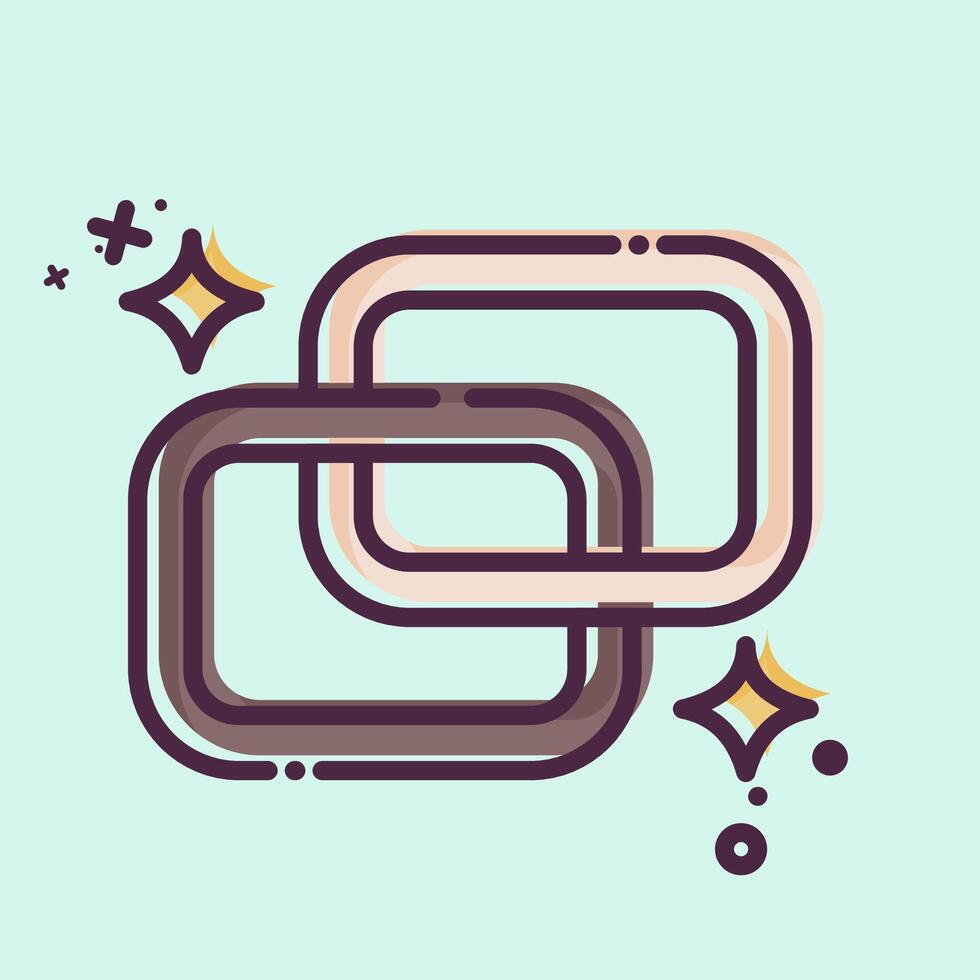 Icon Link. related to Social Network symbol. MBE style. simple design illustration vector