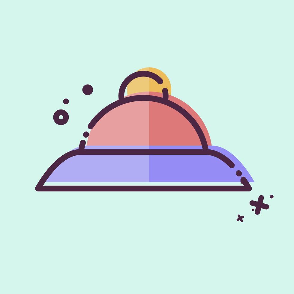 Icon Hat. related to South Africa symbol. MBE style. simple design illustration vector