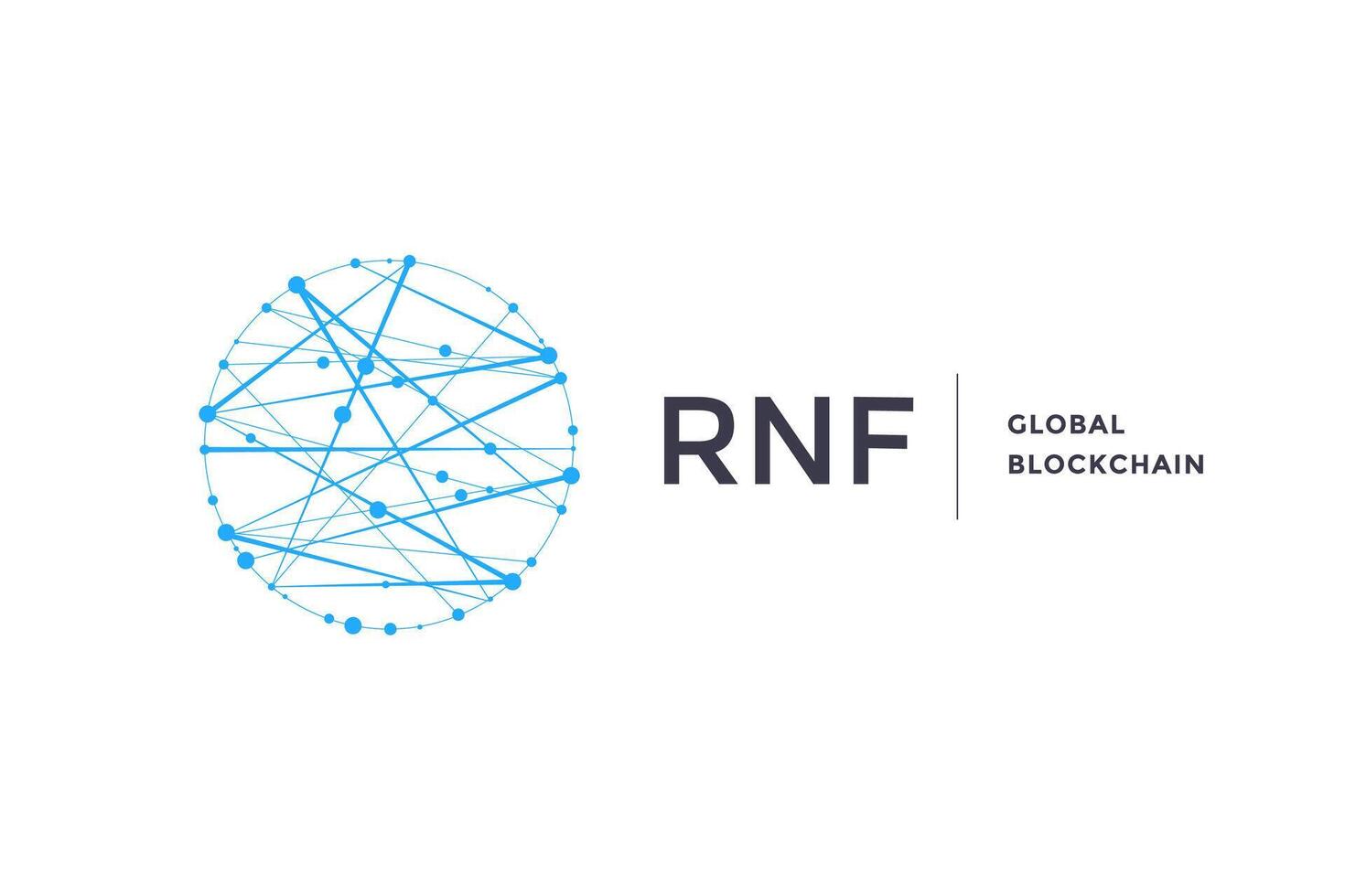 Template label for blockchain technology vector