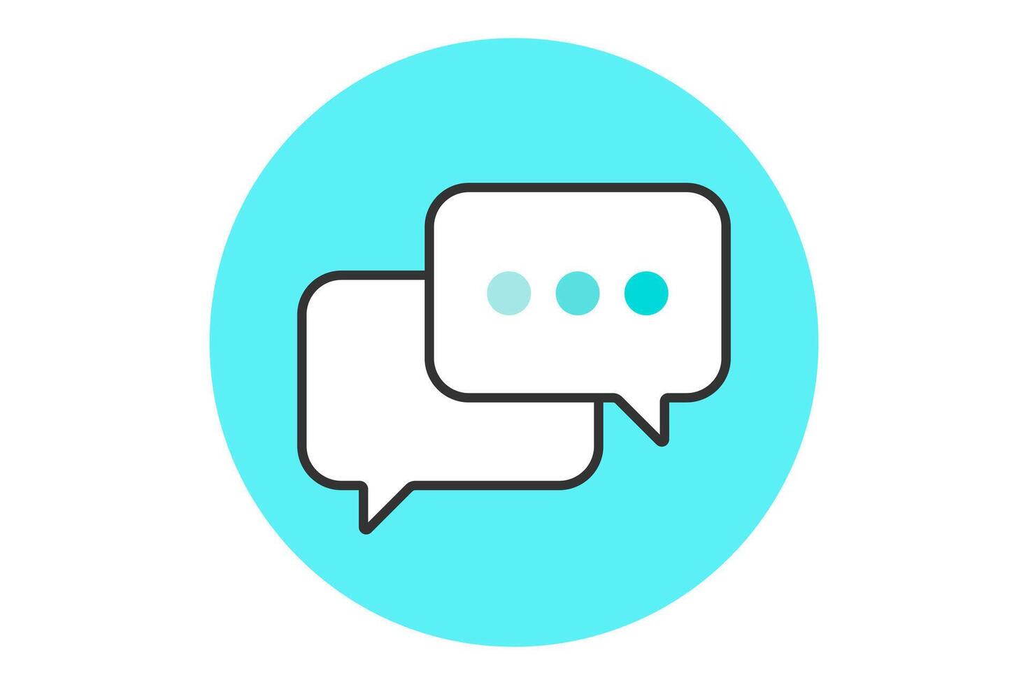 Icon of dialog messages vector