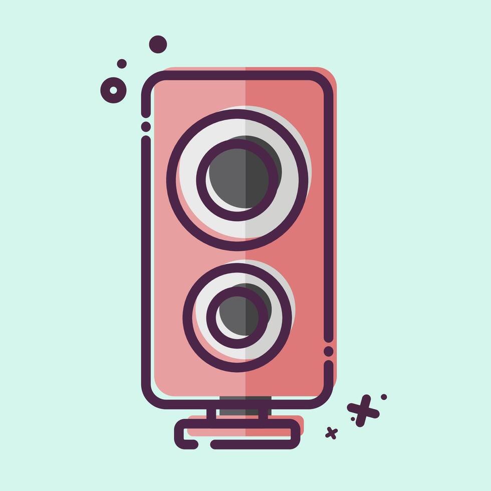Icon Loud Speaker. related to Entertainment symbol. MBE style. simple design illustration vector