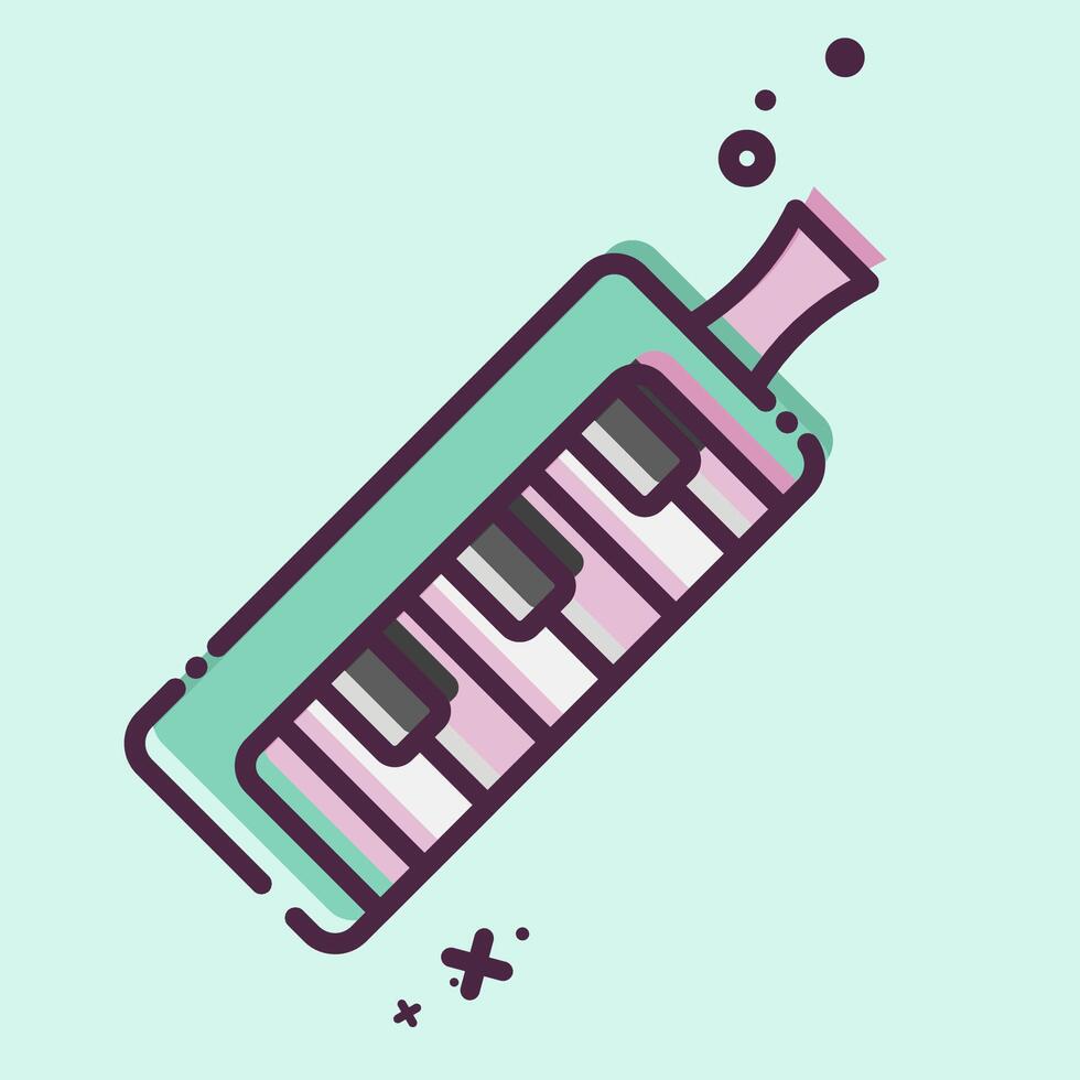 Icon Electric keyboard. related to Parade symbol. MBE style. simple design illustration vector