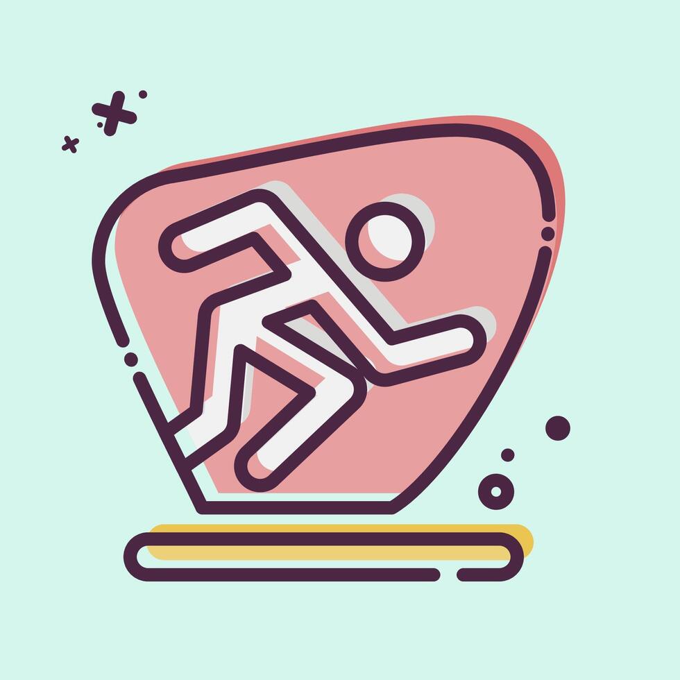 Icon Sport. related to Photos and Illustrations symbol. MBE style. simple design illustration vector