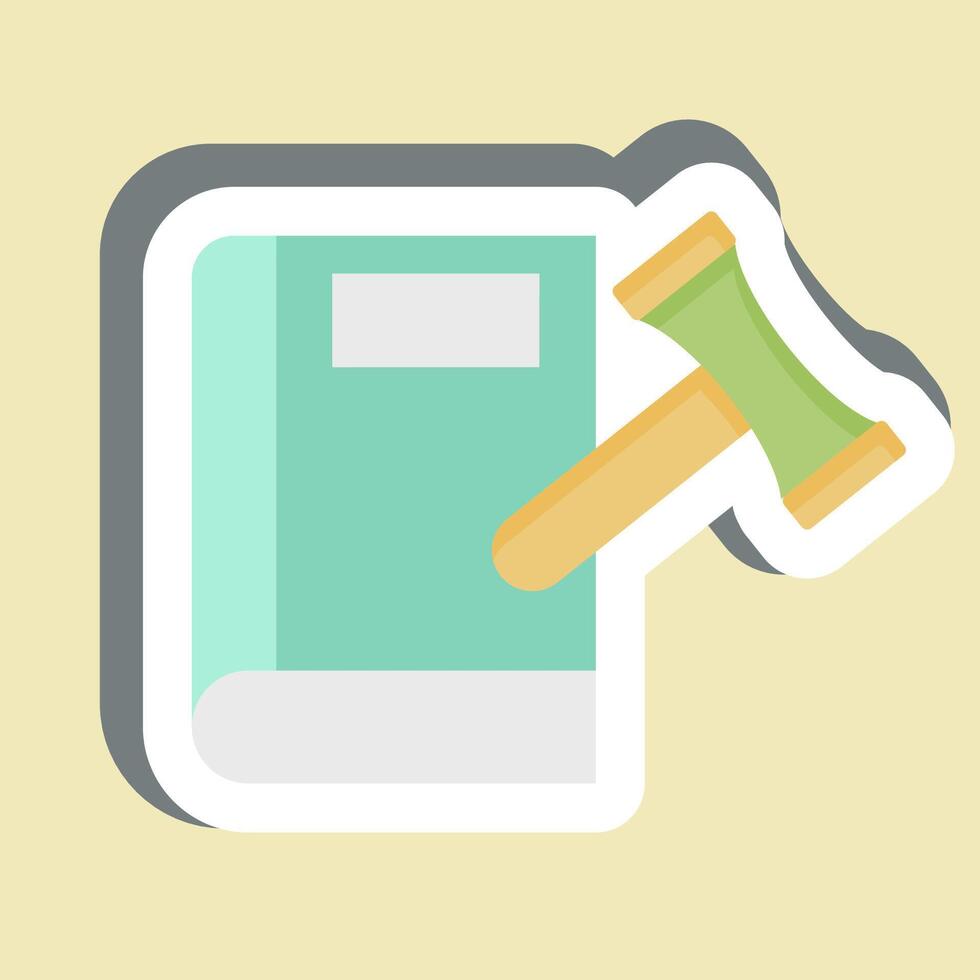 Sticker Tax Book. related to Finance and Tax symbol. simple design illustration vector