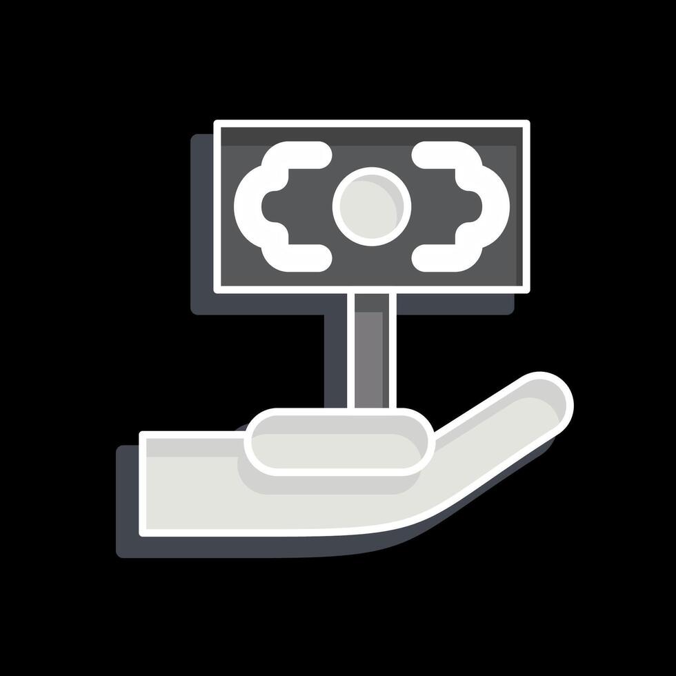 Icon Money Growth 2. related to Finance and Tax symbol. glossy style. simple design illustration vector