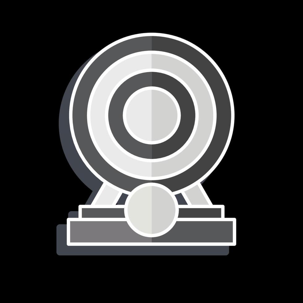 Icon Financial Goal. related to Finance and Tax symbol. glossy style. simple design illustration vector