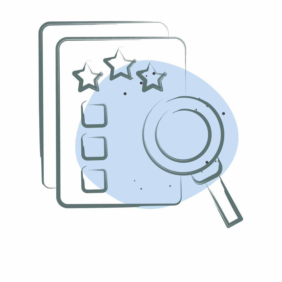 Icon Finance Evaluation. related to Finance and Tax symbol. Color Spot Style. simple design illustration vector