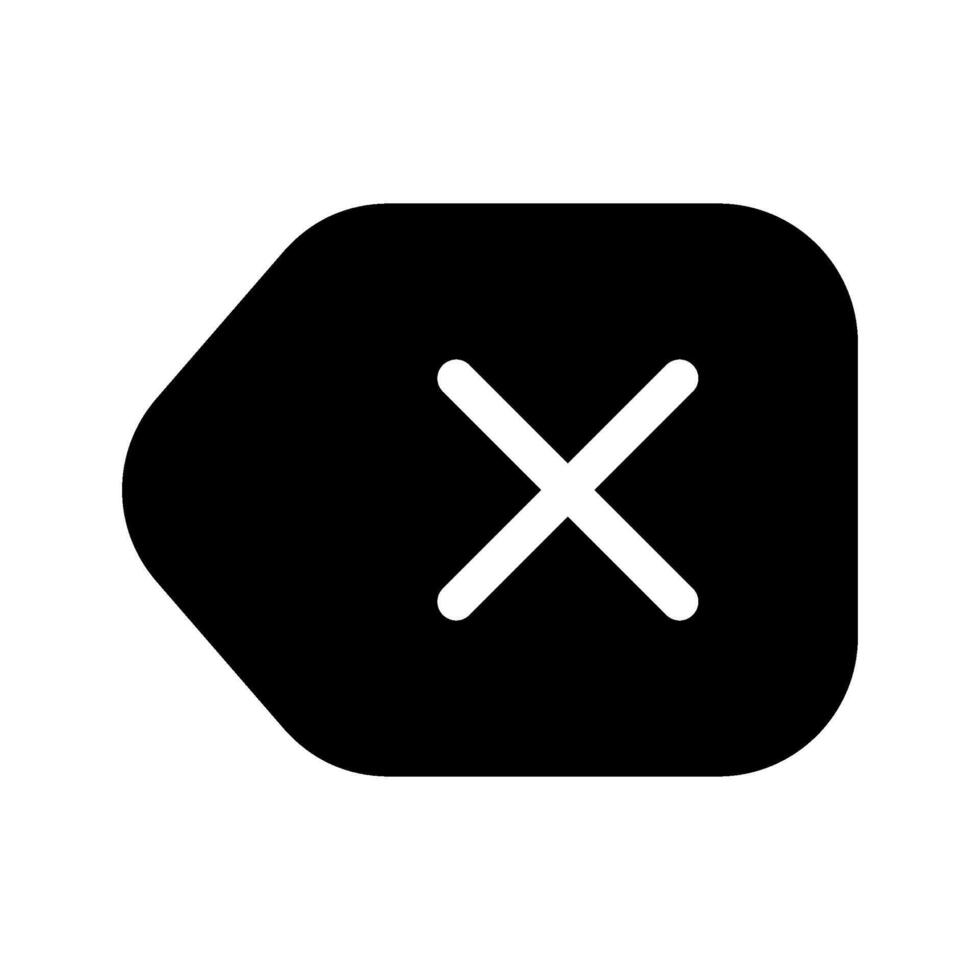 Backspace Icon Symbol Design Illustration vector