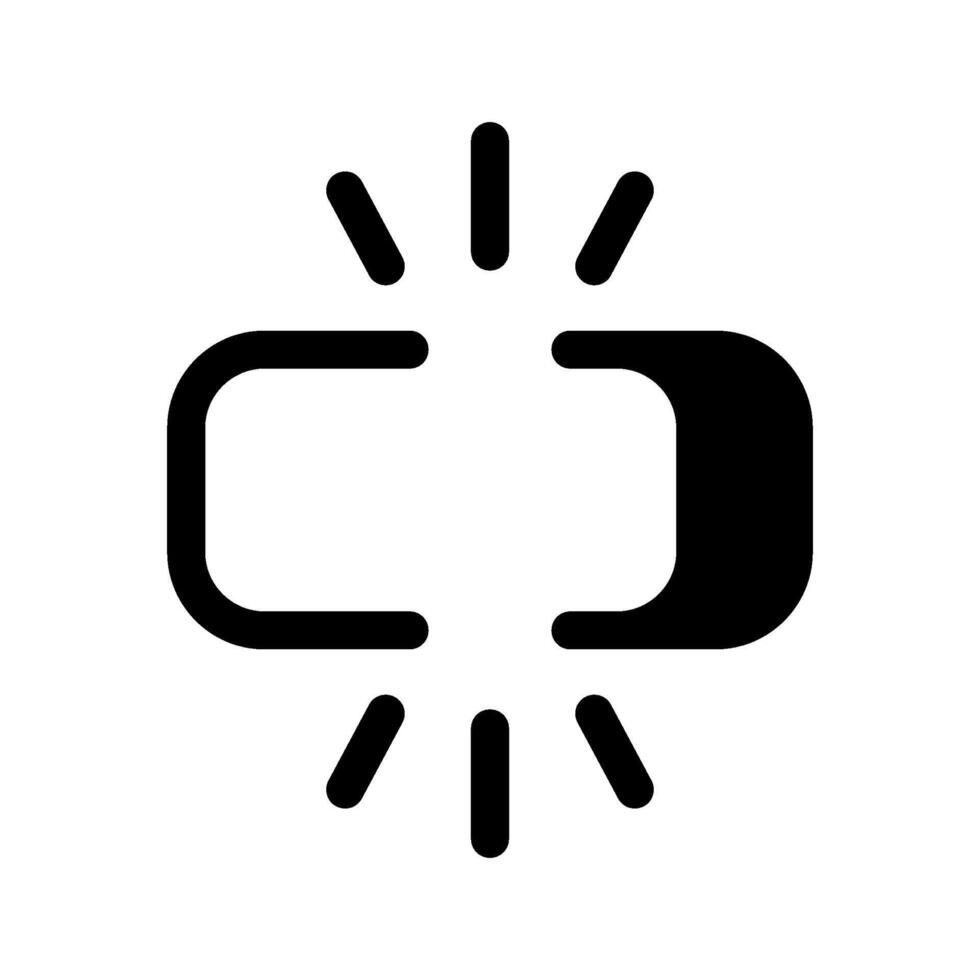 Unlink Icon Symbol Design Illustration vector