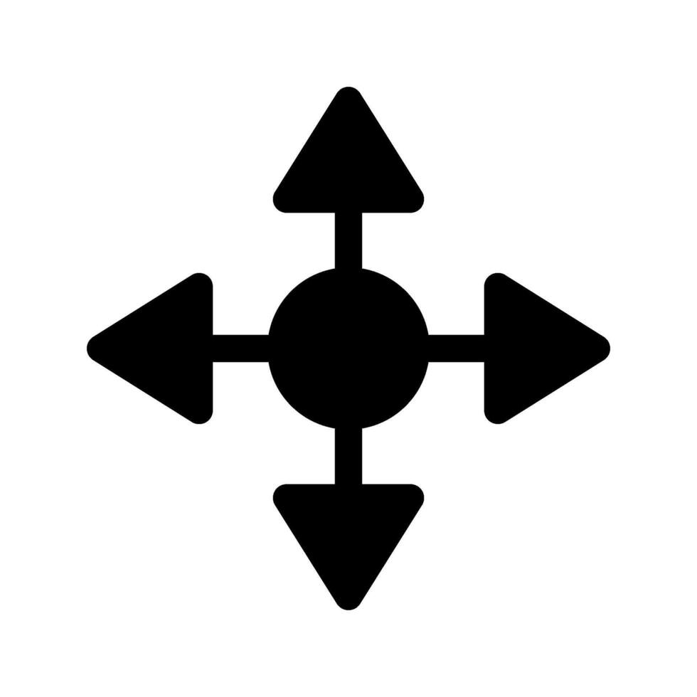 Move Icon Symbol Design Illustration vector