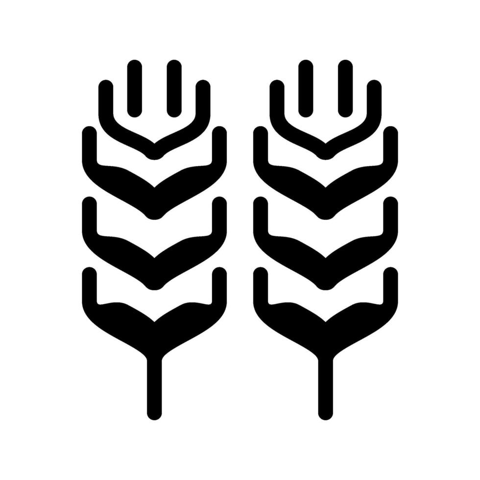 Wheat Icon Symbol Design Illustration vector