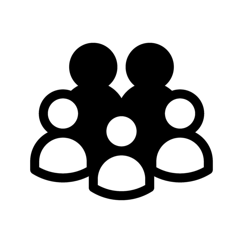 Group Icon Symbol Design Illustration vector