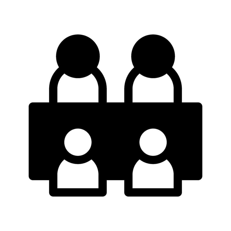 Meeting Icon Symbol Design Illustration vector