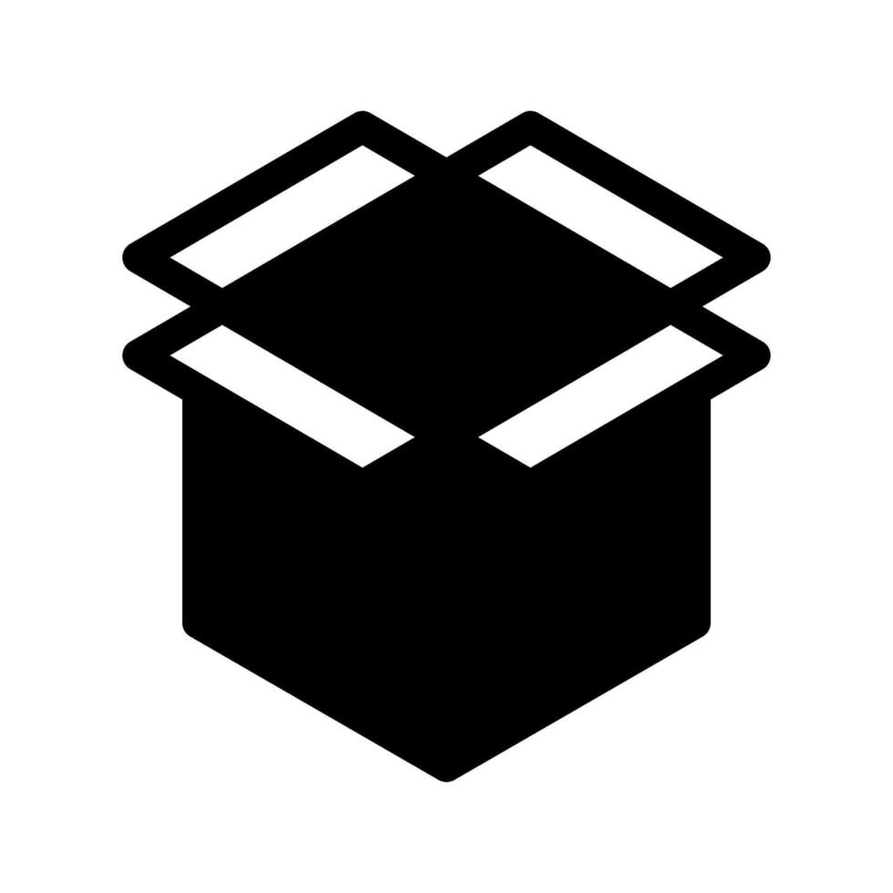Open Box Icon Symbol Design Illustration vector