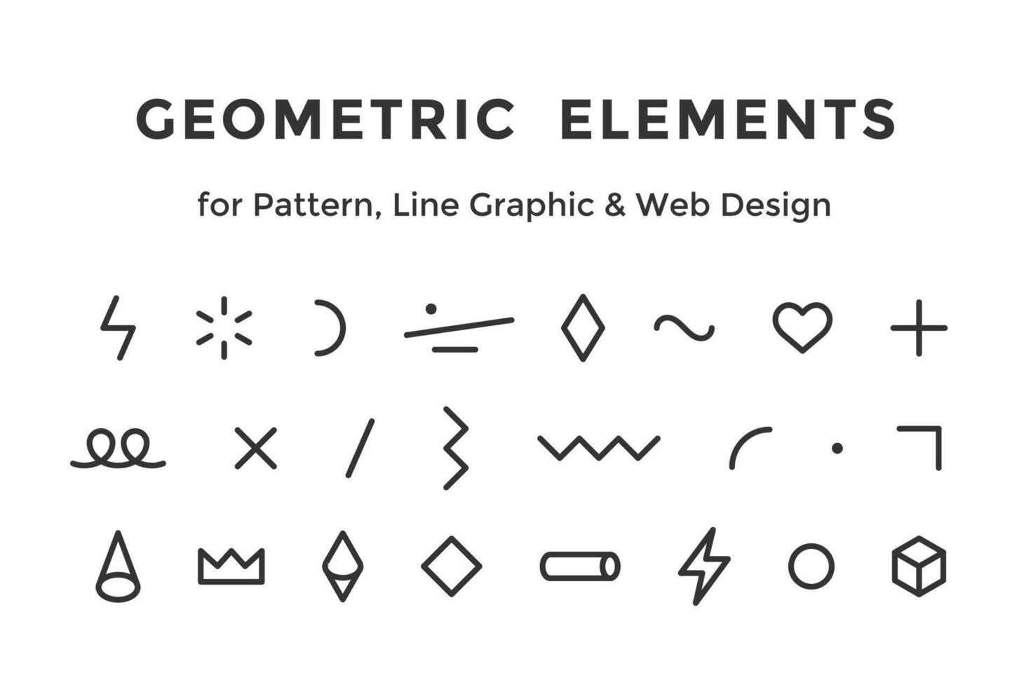Graphic style elements vector