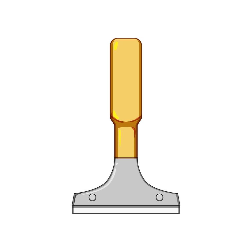 putty paint scraper cartoon illustration vector