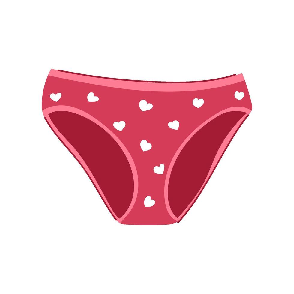 figure woman panties cartoon illustration vector