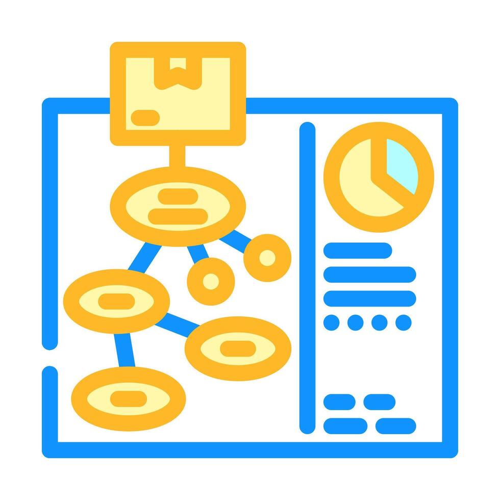 use case analysis color icon illustration vector