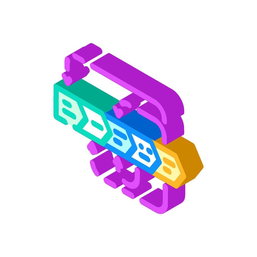 prototyping phase analyst isometric icon illustration vector