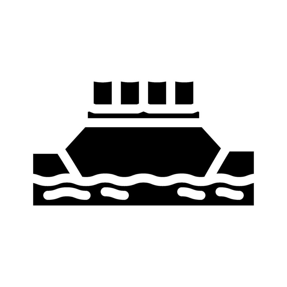 footbridge bridge glyph icon illustration vector