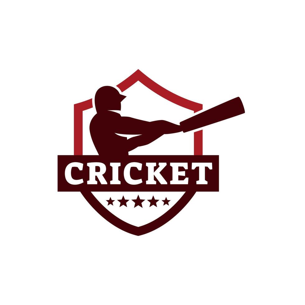 Cricket Logo or football club sign Badge. vector