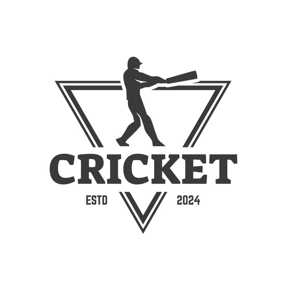 Cricket Logo or football club sign Badge. vector