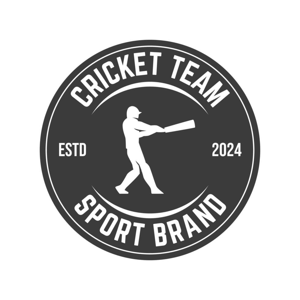 Cricket Logo or football club sign Badge. vector