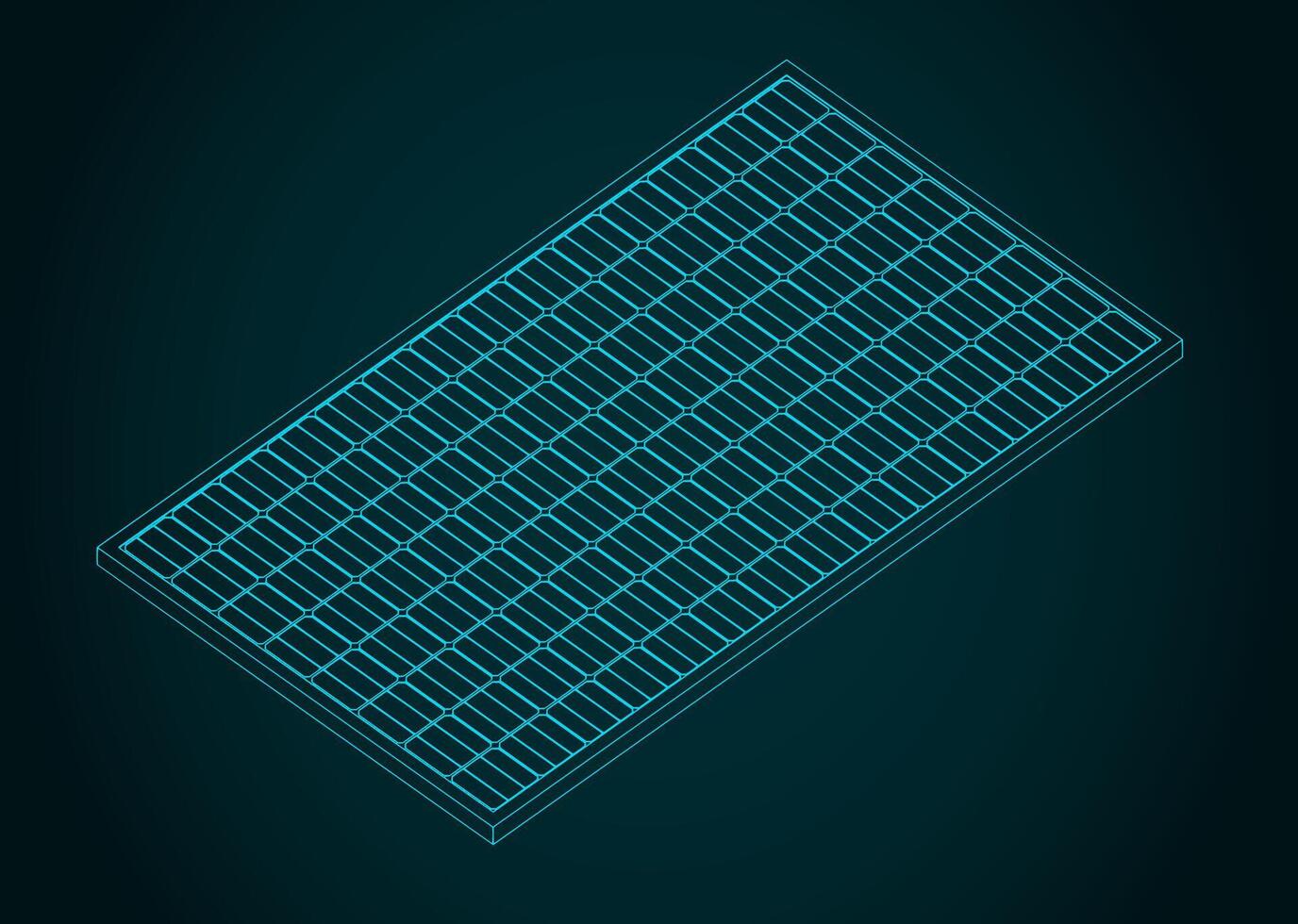 Solar panel illustration vector