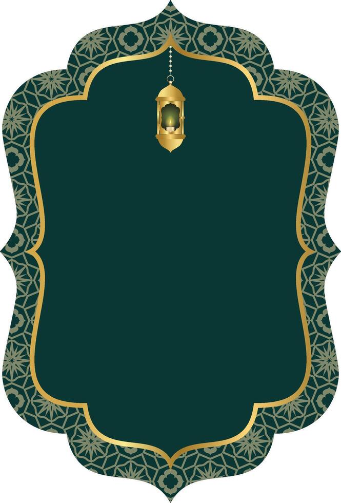 islamic arabic background with lantern. Greeting card, banner decor. vector