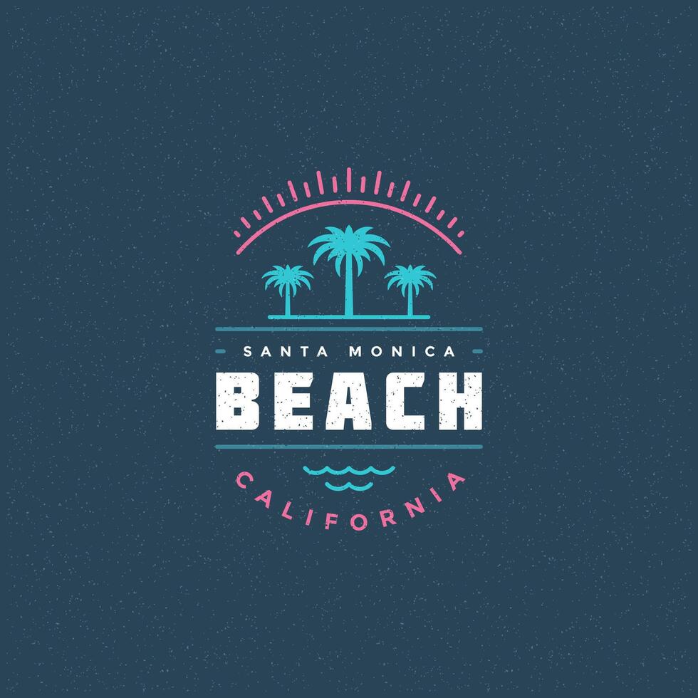 Summer holidays label or badge typography slogan design vector