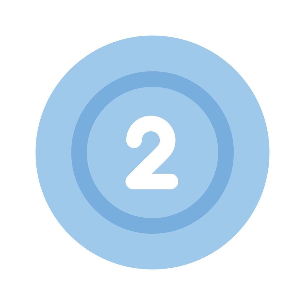 Ball with number, concept icon of snooker in modern style vector