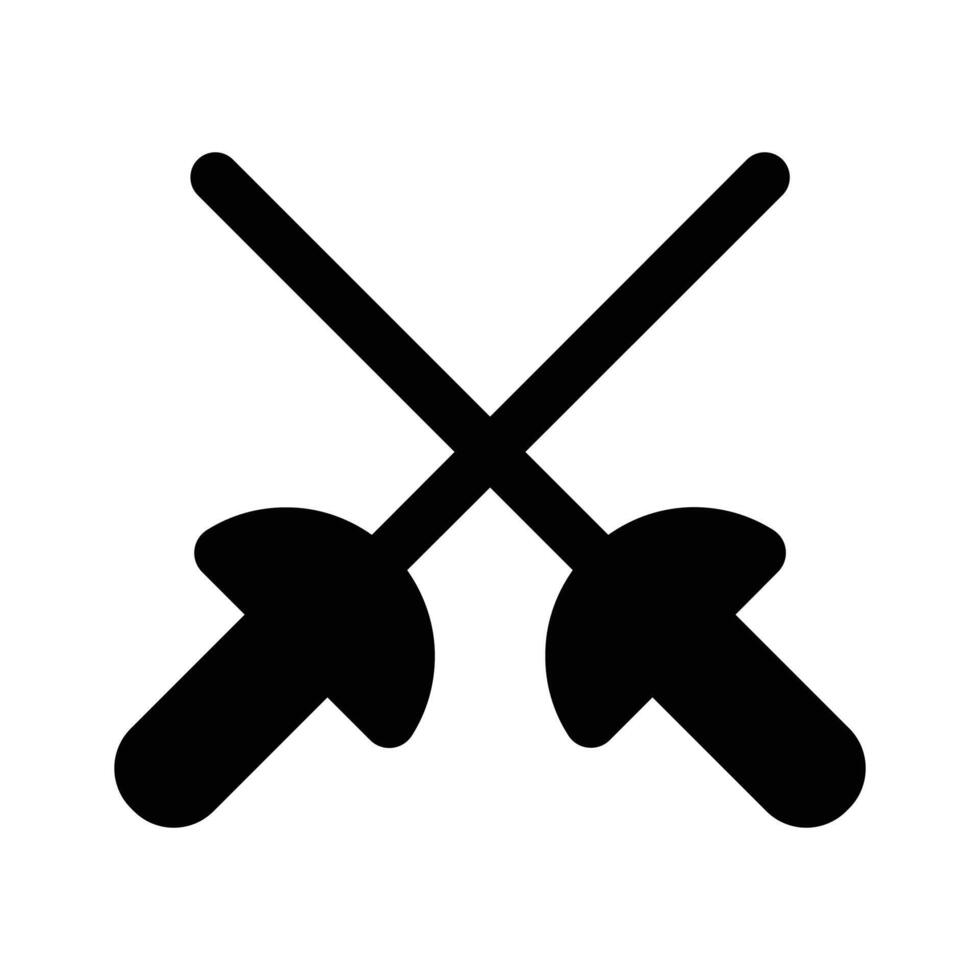 Fencing swords design, easy to use and download vector