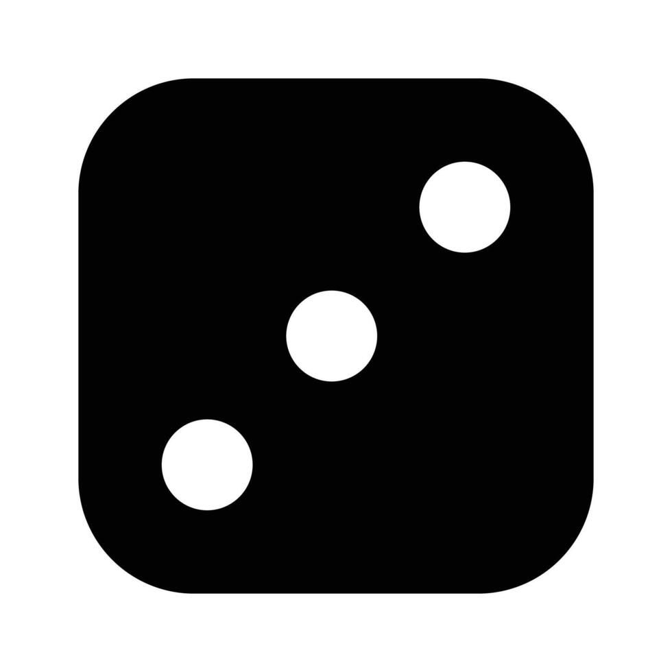 Casino game accessories icon, ludo dice game design vector