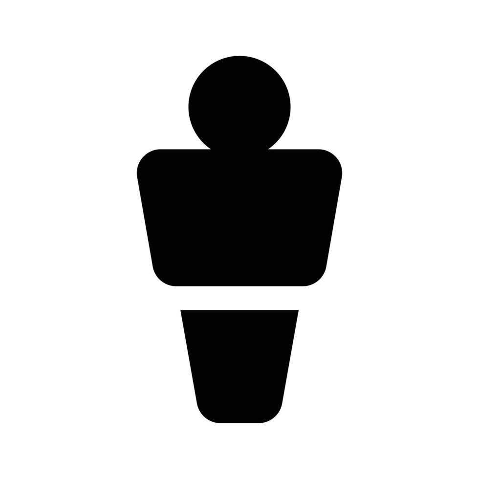 Foosball player design, easy to use icon vector