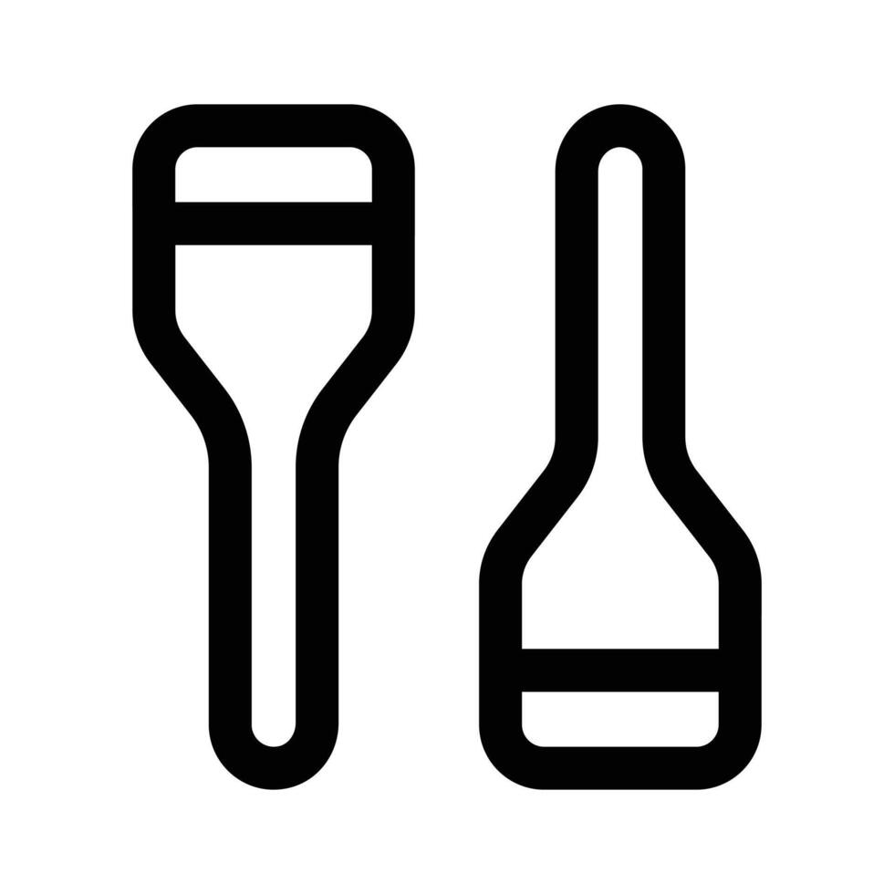 Get your hands on this creatively crafted icon of boat paddles vector