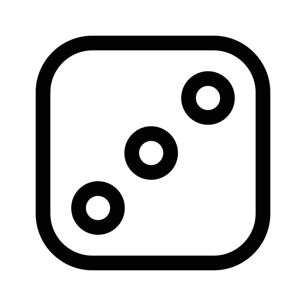 Casino game accessories icon, ludo dice game design vector