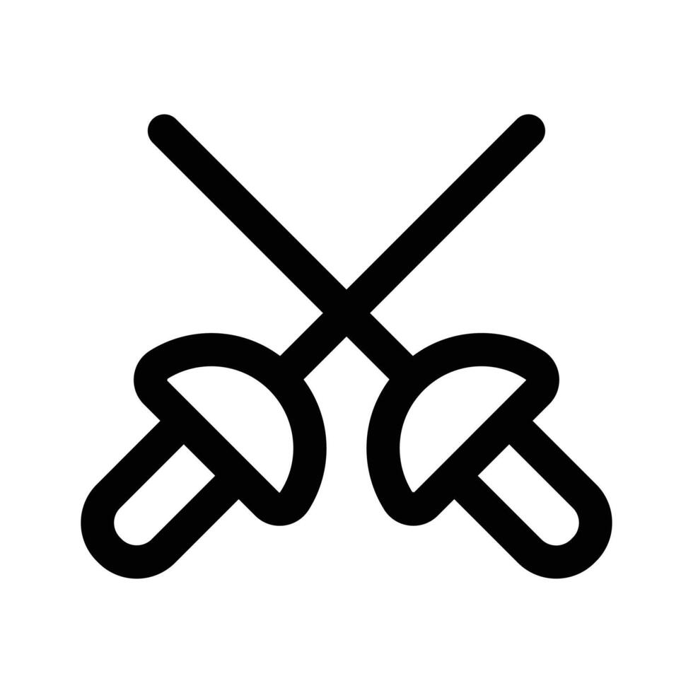 Fencing swords design, easy to use and download vector