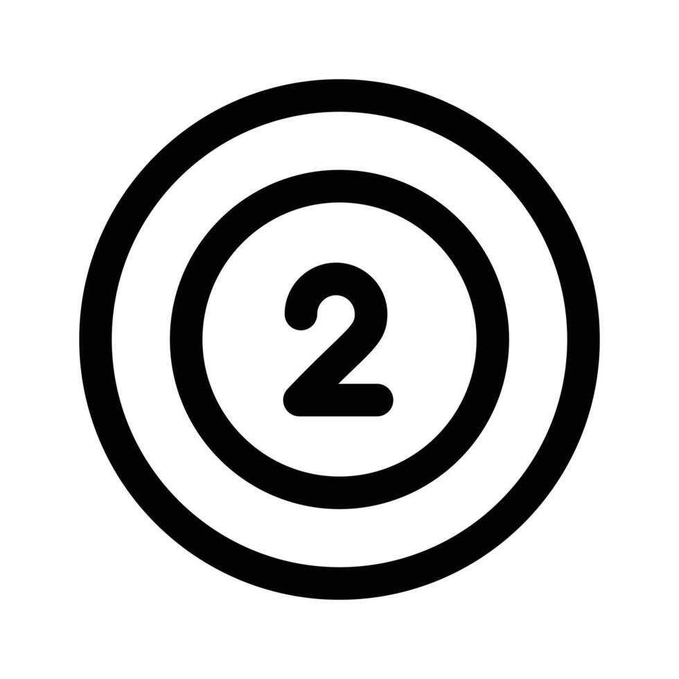 Ball with number, concept icon of snooker in modern style vector